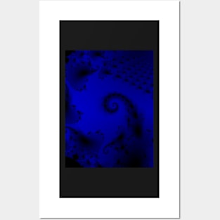 Azure Fractal Posters and Art